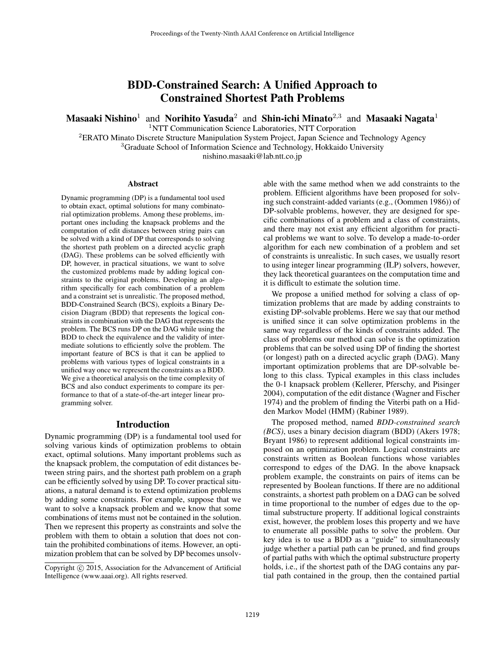 A Unified Approach to Constrained Shortest Path Problems