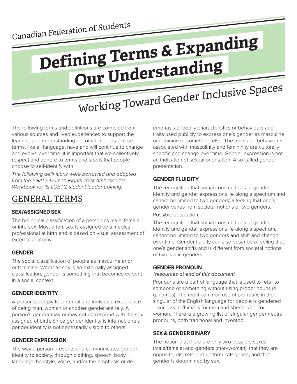 Defining Terms & Expanding Our Understanding