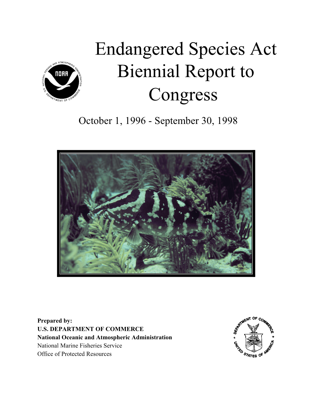 Endangered Species Act Biennial Report to Congress