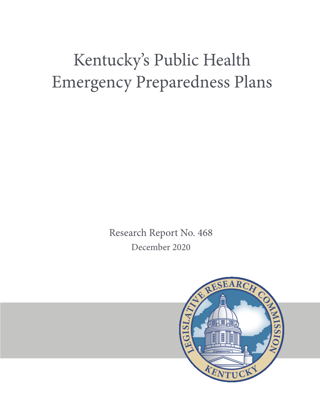 Kentucky's Public Health Emergency Preparedness Plans