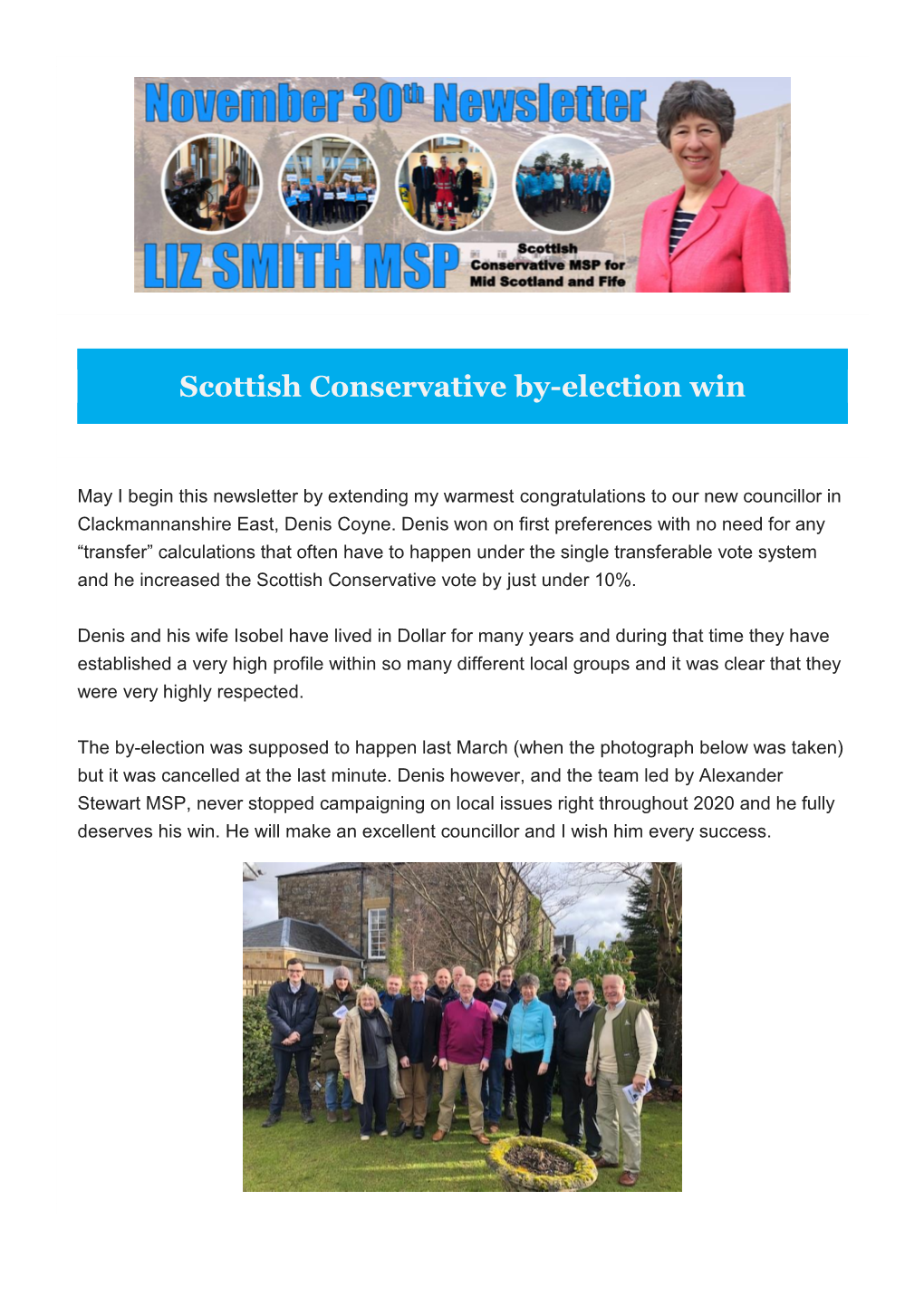 Scottish Conservative By-Election Win