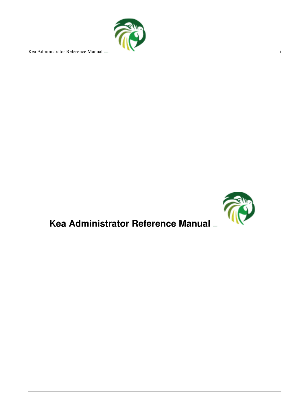 Kea Administrator Reference Manual I