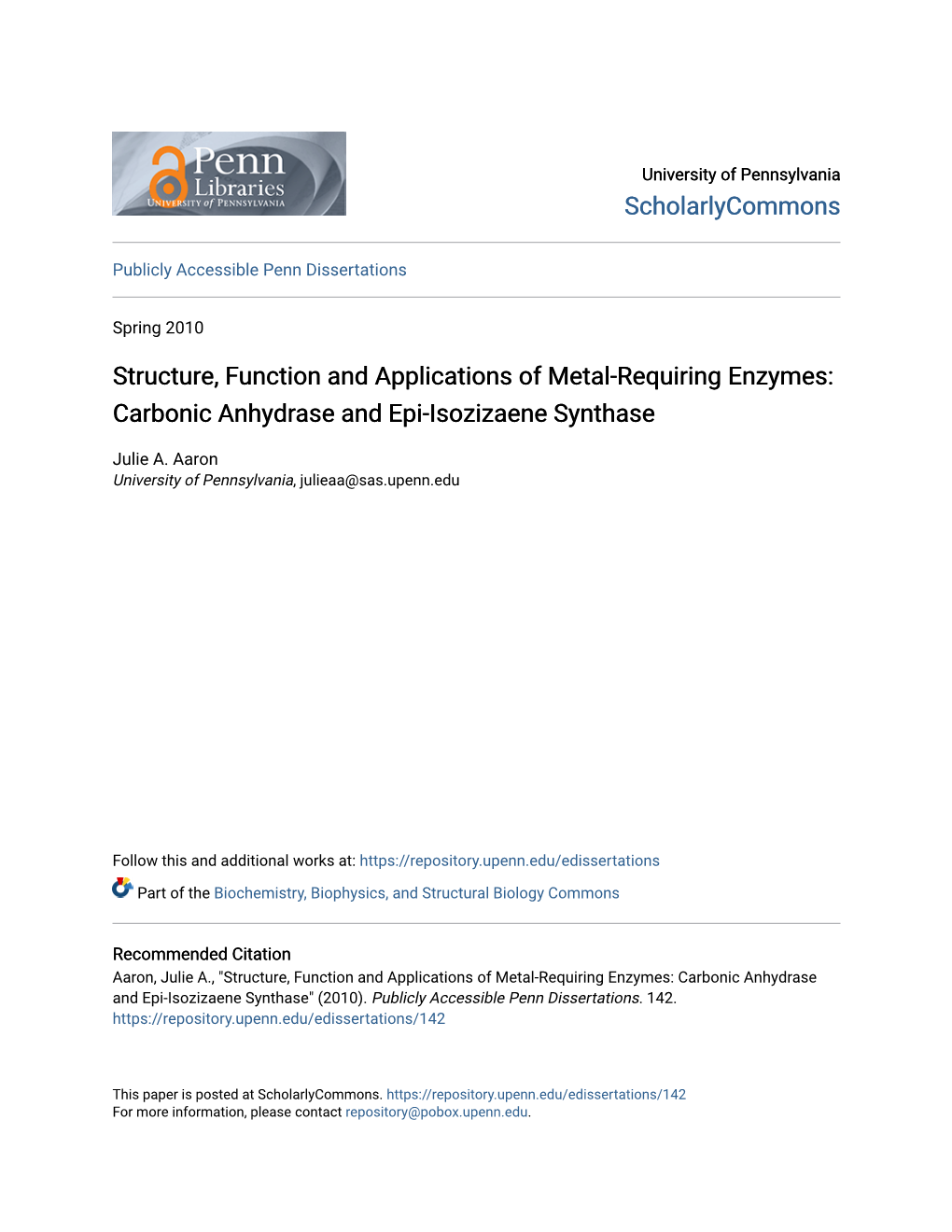 Carbonic Anhydrase and Epi-Isozizaene Synthase