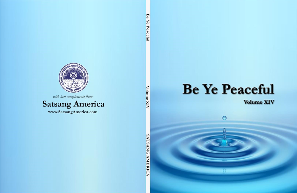 Be Ye Peaceful Vol XIV
