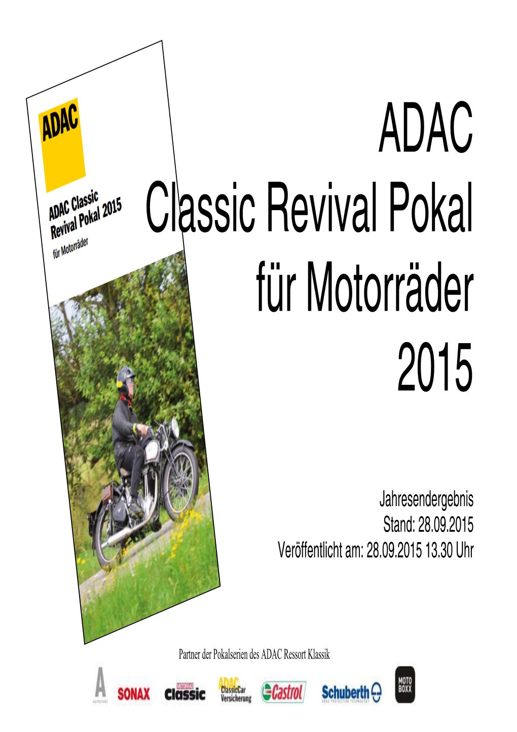 ADAC Classic Revival Pokal Für Motorräder 2015