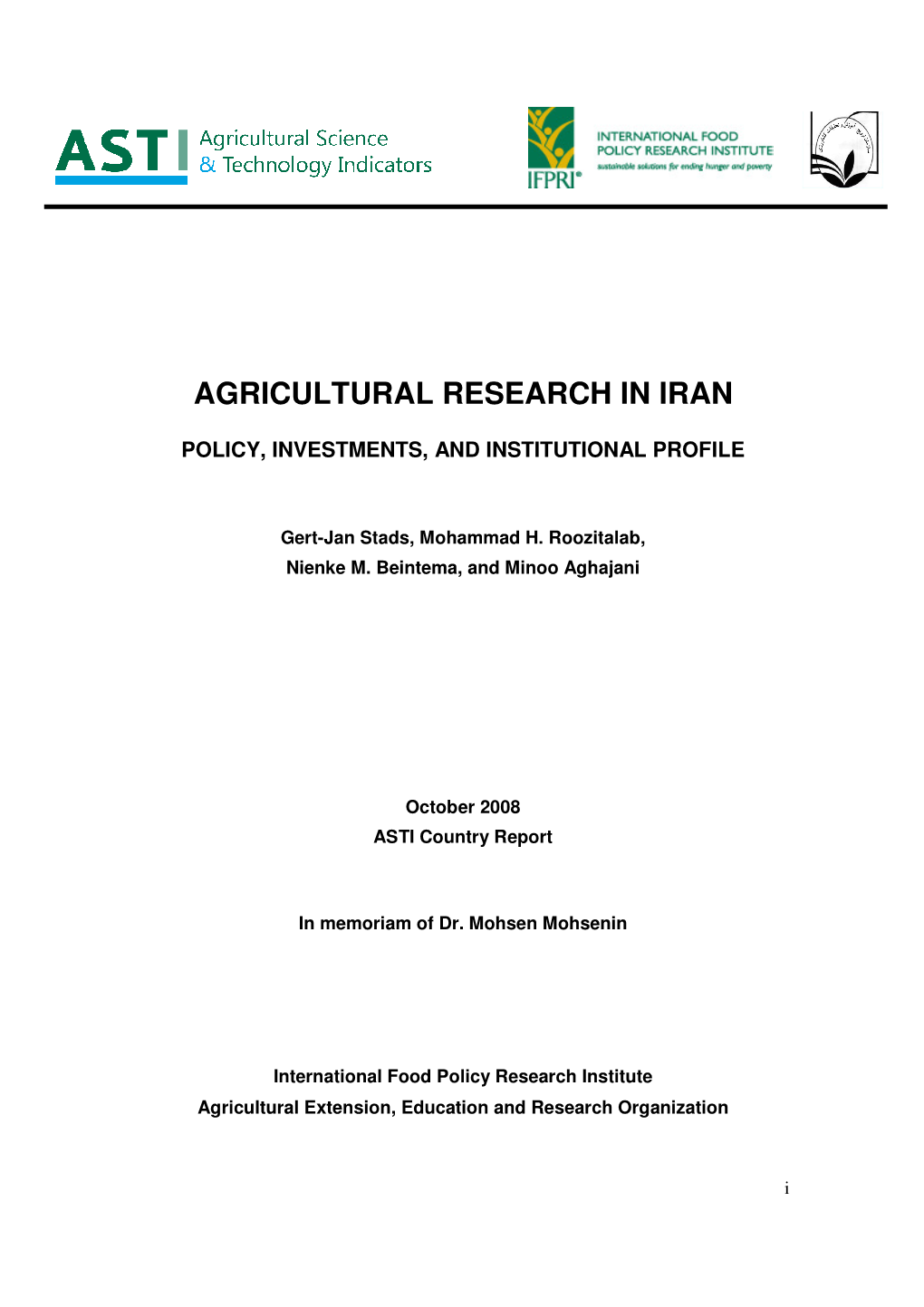 Agricultural Research in Iran