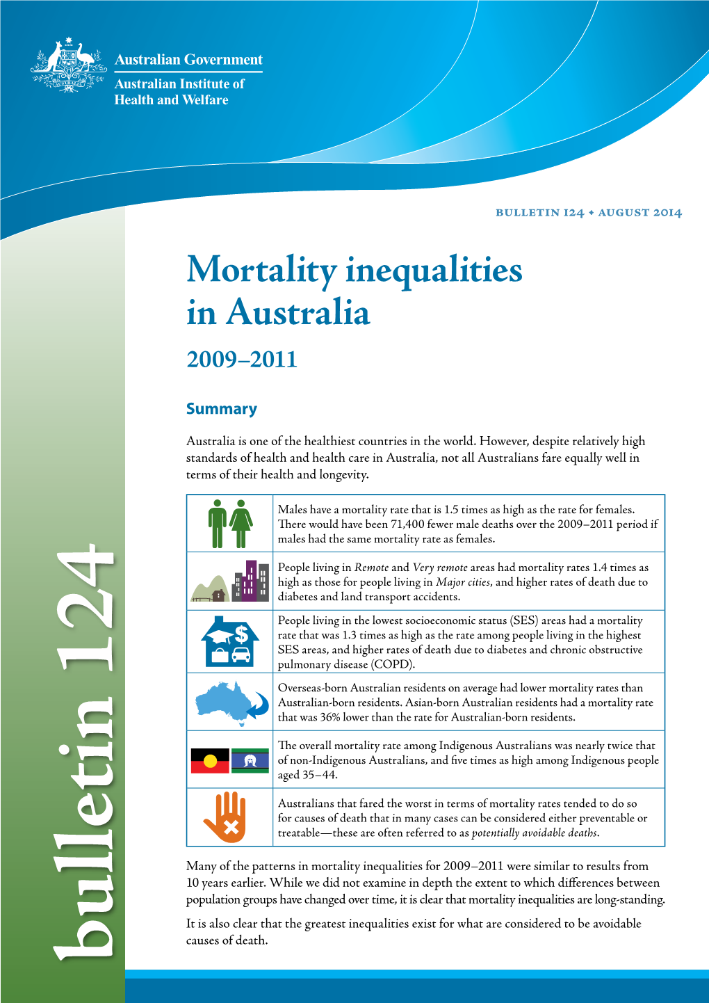 Mortality Inequalities in Australia 2009-2011