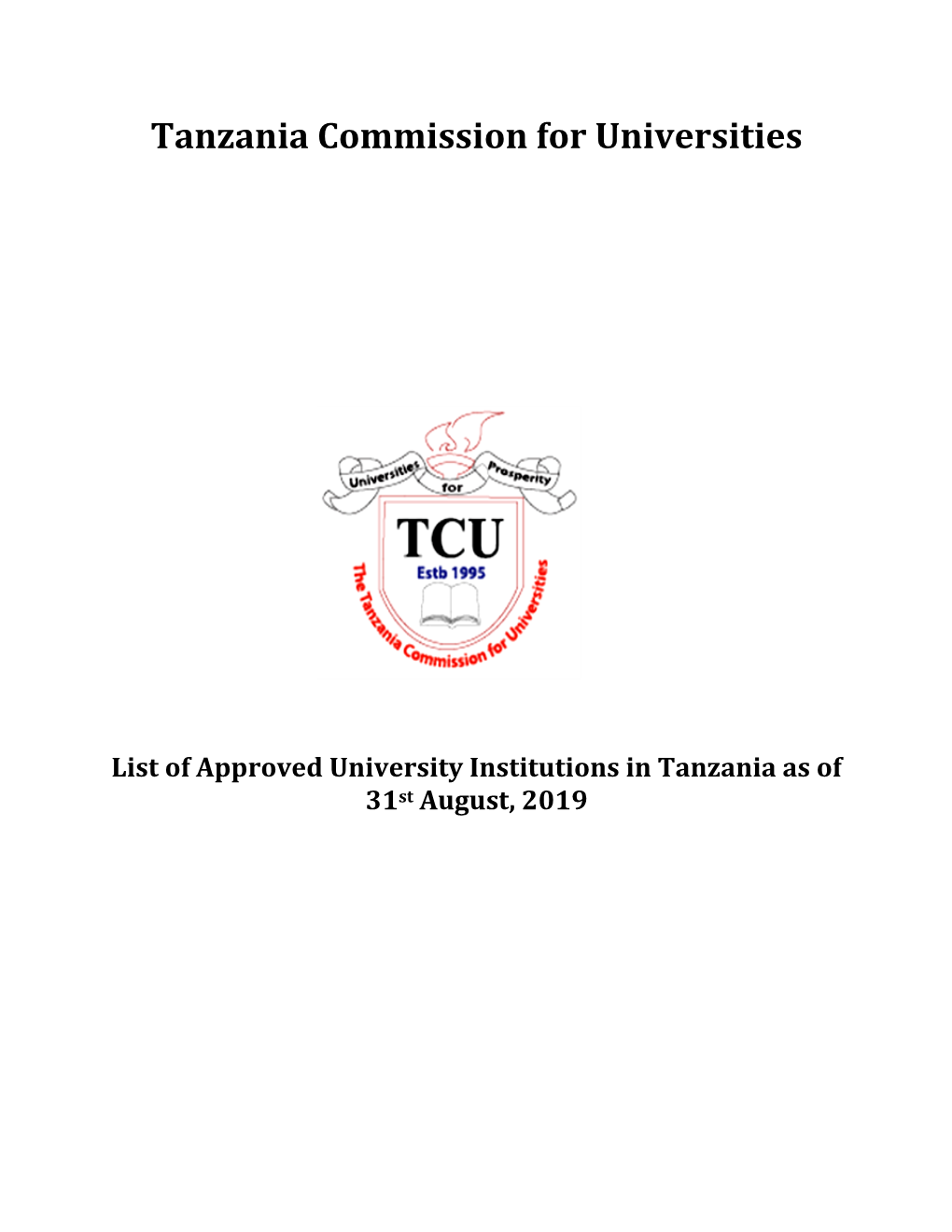 Tanzania Commission for Universities