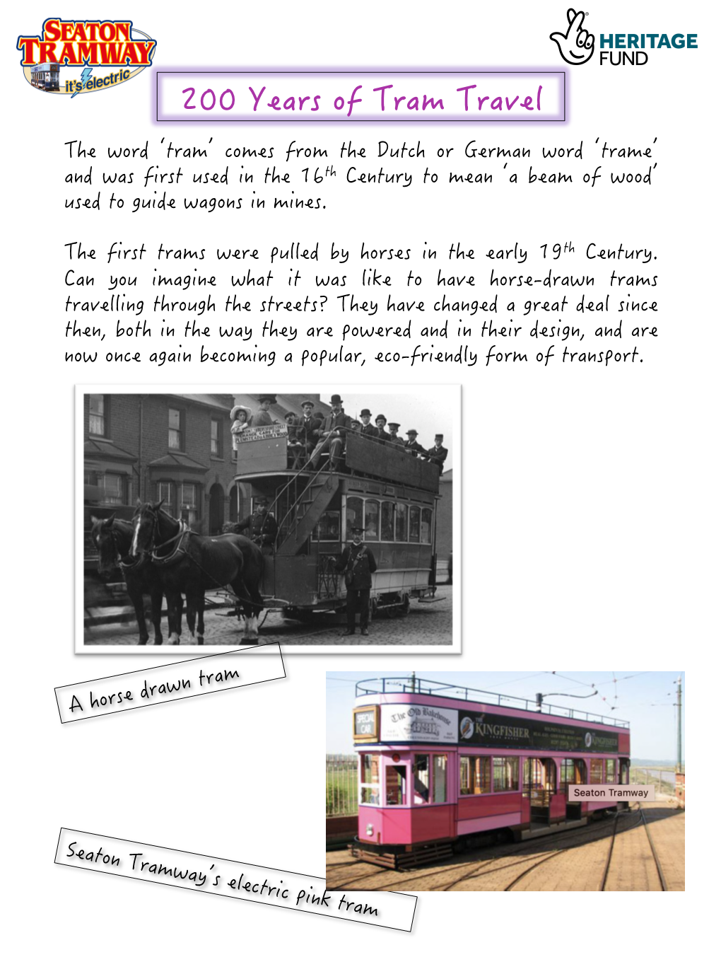 History of Trams (Pdf 2.00