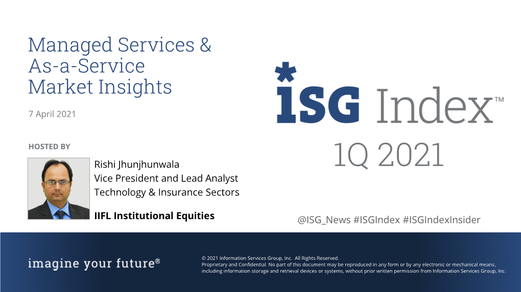 1Q 2021 Vice President and Lead Analyst Technology & Insurance Sectors