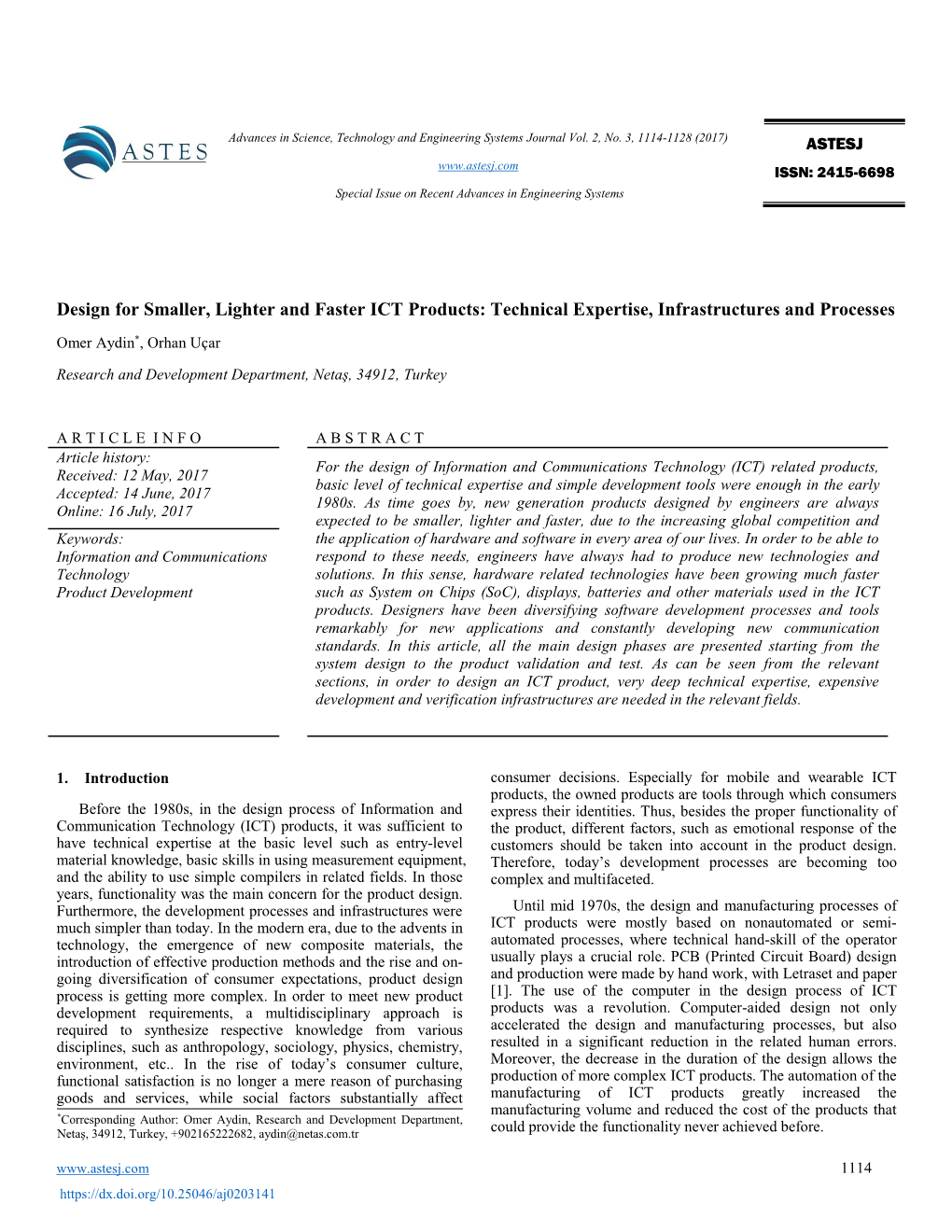 Design for Smaller, Lighter and Faster ICT Products: Technical Expertise, Infrastructures and Processes