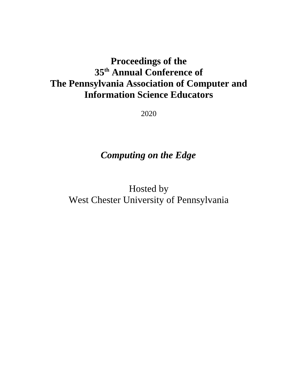 Pacise-Proceedings-2020.Pdf