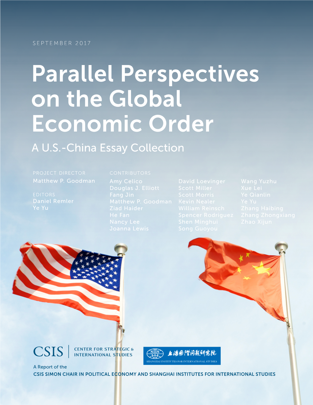 Parallel Perspectives on the Global Economic Order a U.S.-China Essay Collection