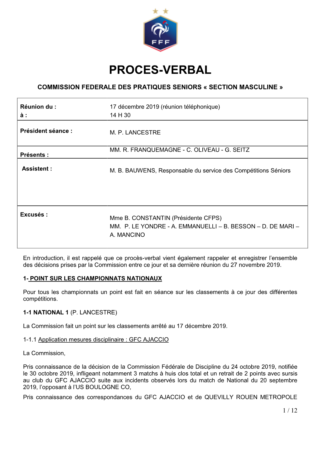 Proces-Verbal