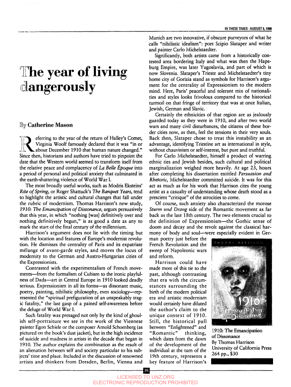 The Year of Living Dangerously