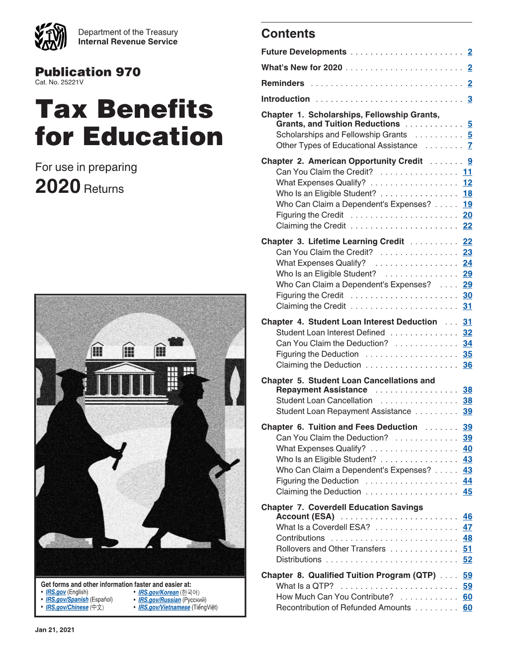 Publication 970, Tax Benefits for Education