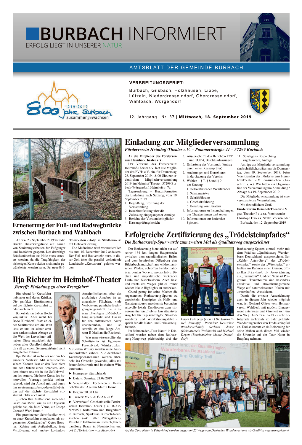 Ausgabe Nr. 37/2019