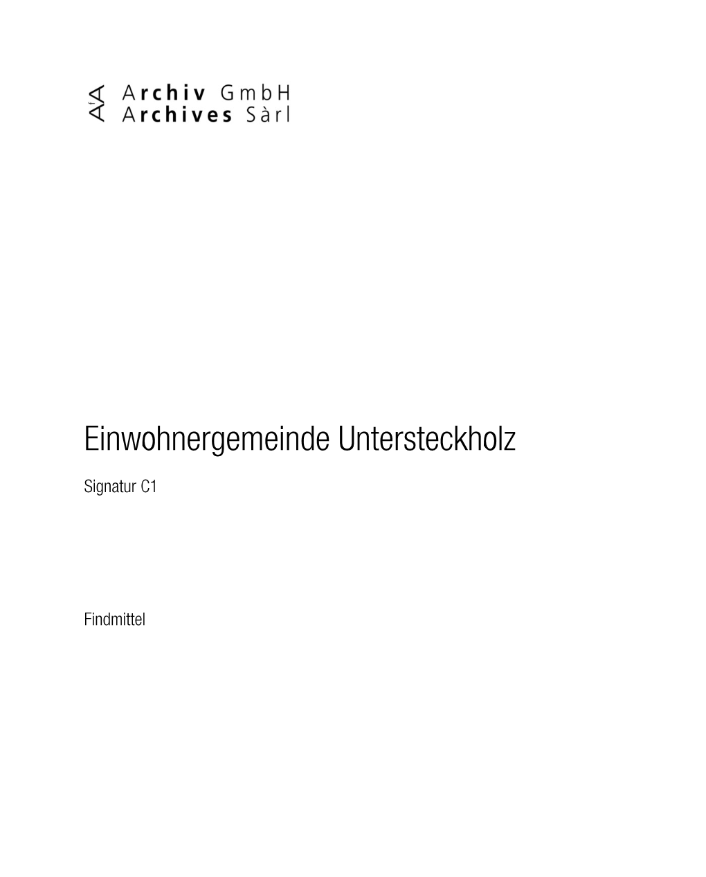 Einwohnergemeinde Untersteckholz