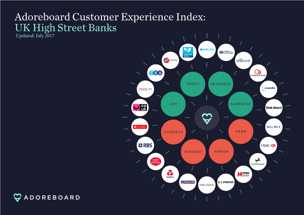 Adoreboard Customer Experience Index: UK High Street Banks Updated: July 2017 About This Report