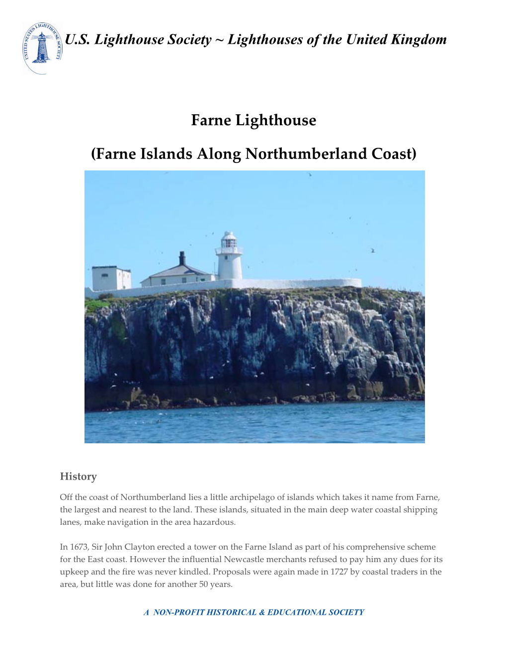 Farne Islands Along Northumberland Coast)