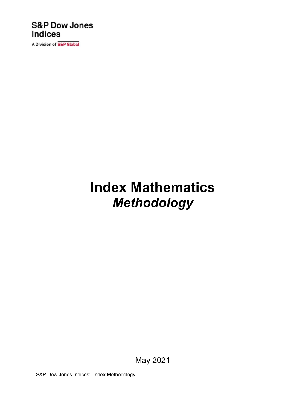 Index Mathematics Methodology