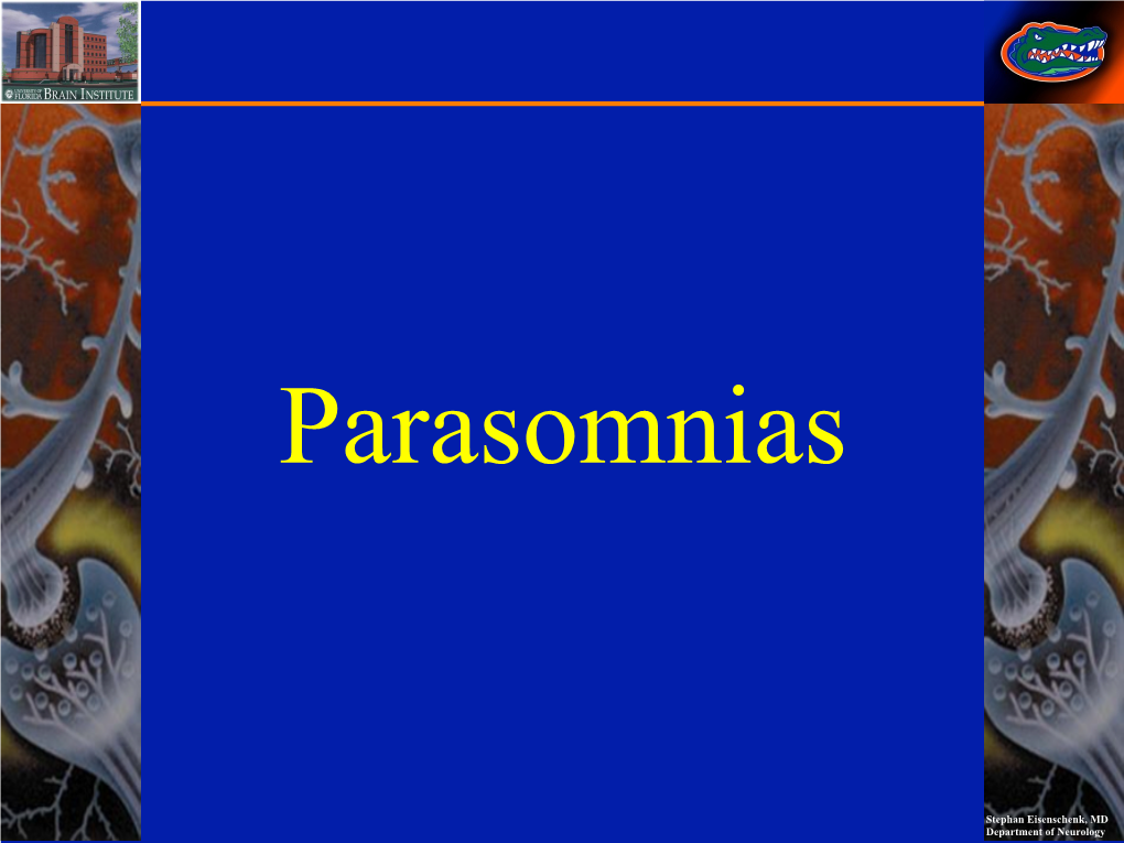 Parasomnias (PDF)