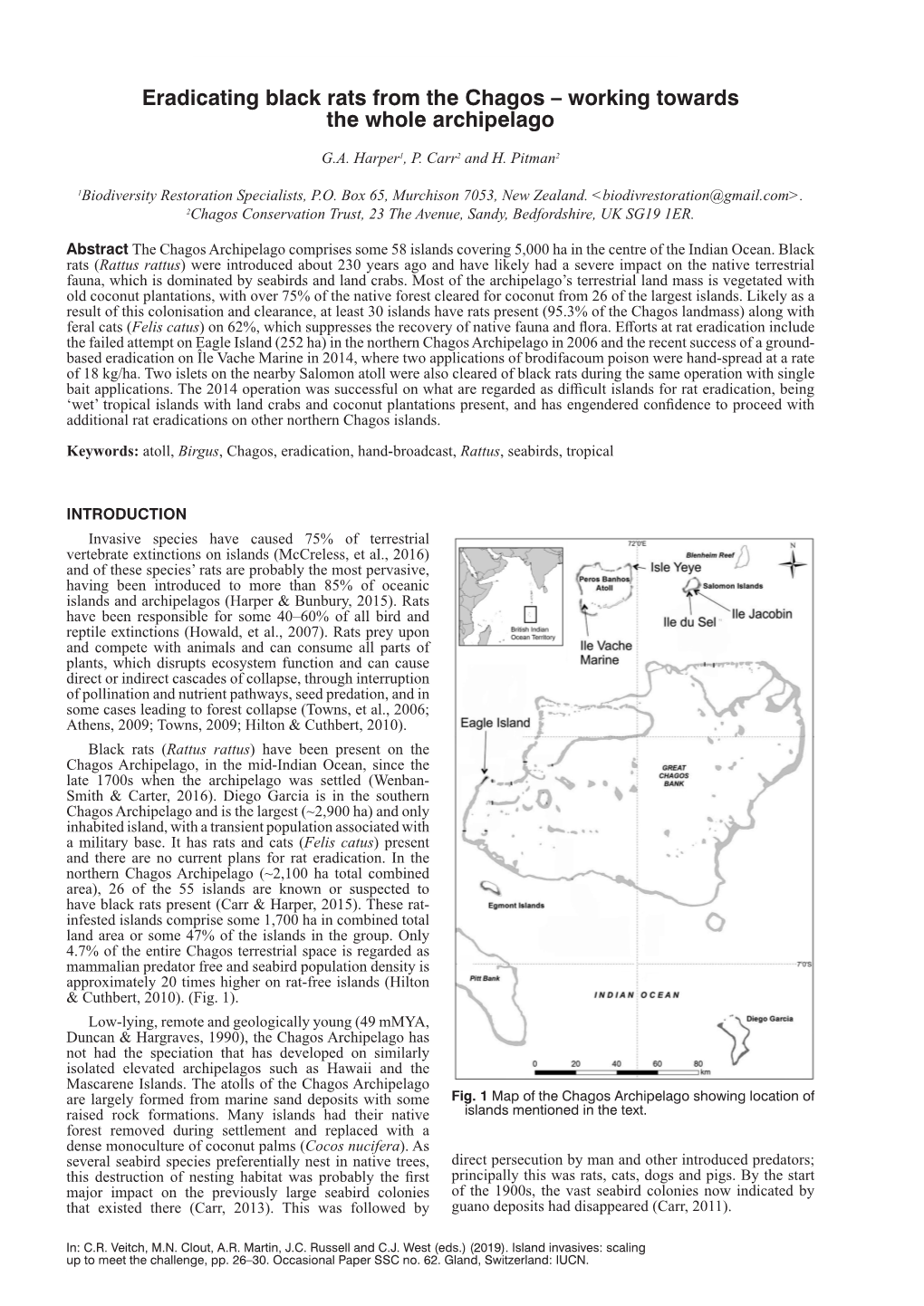 Eradicating Black Rats from the Chagos – Working Towards the Whole Archipelago