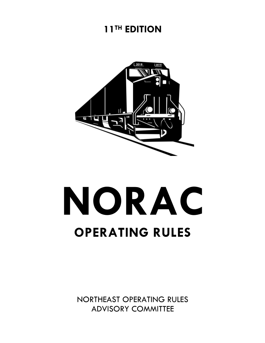 NORAC 11Th Edition – February 1, 2018 I TABLE of CONTENTS