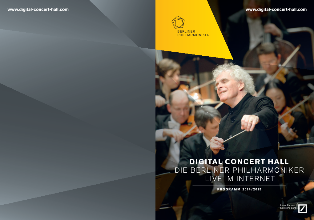 Digital Concert Hall Die Berliner Philharmoniker Live Im Internet