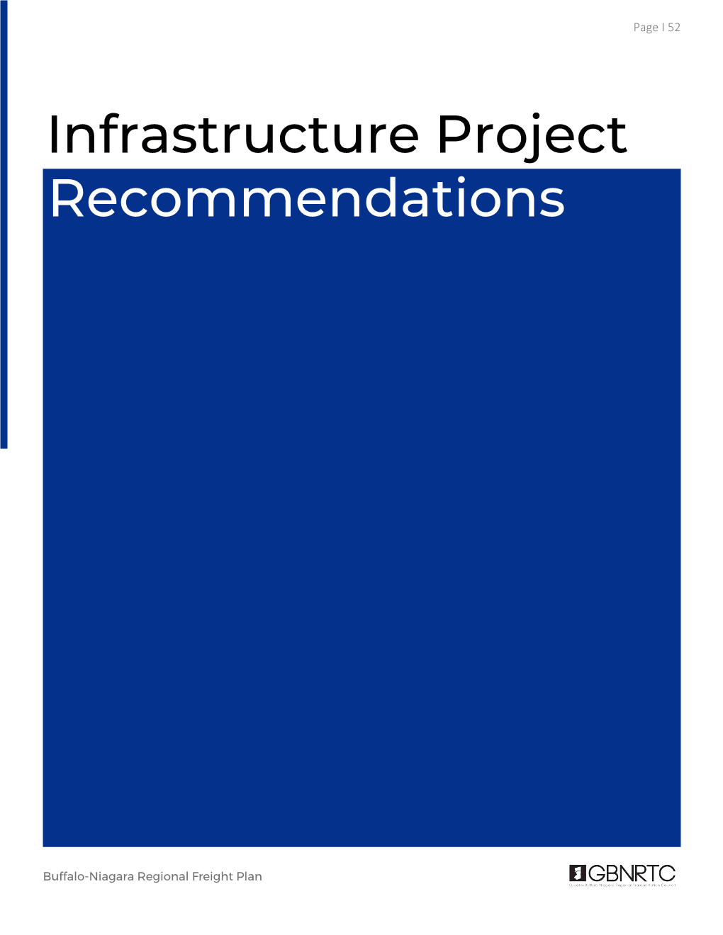 Infrastructure Project Sheets