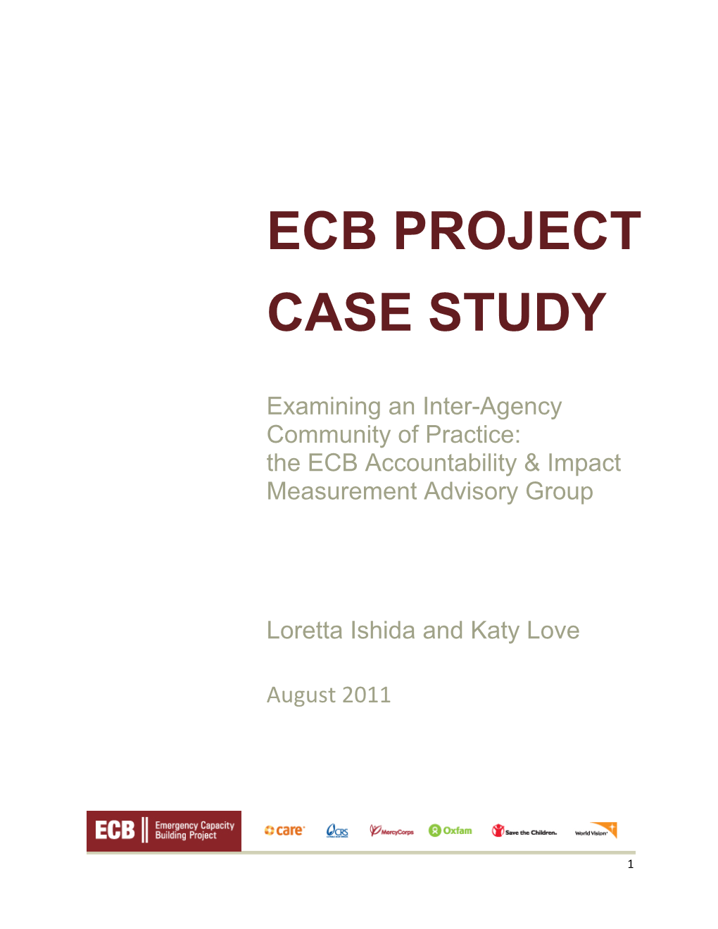 Ecb Project Case Study