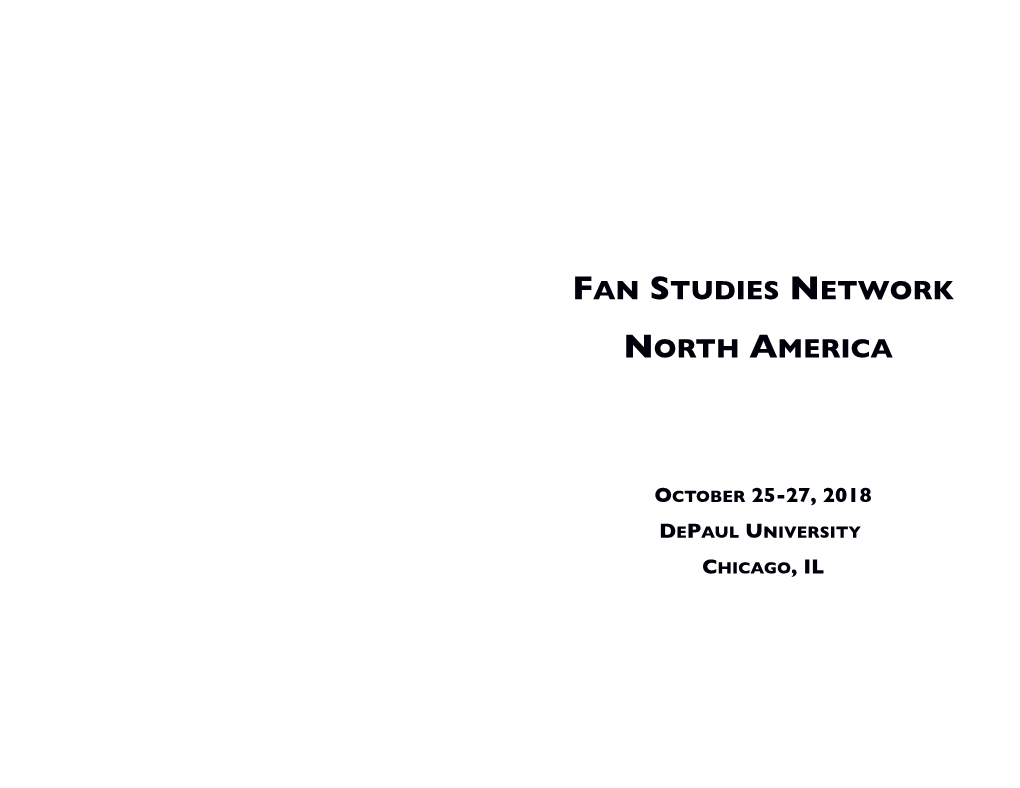 Fan Studies Network North America