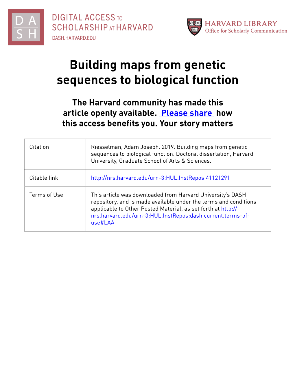 Building Maps from Genetic Sequences to Biological Function