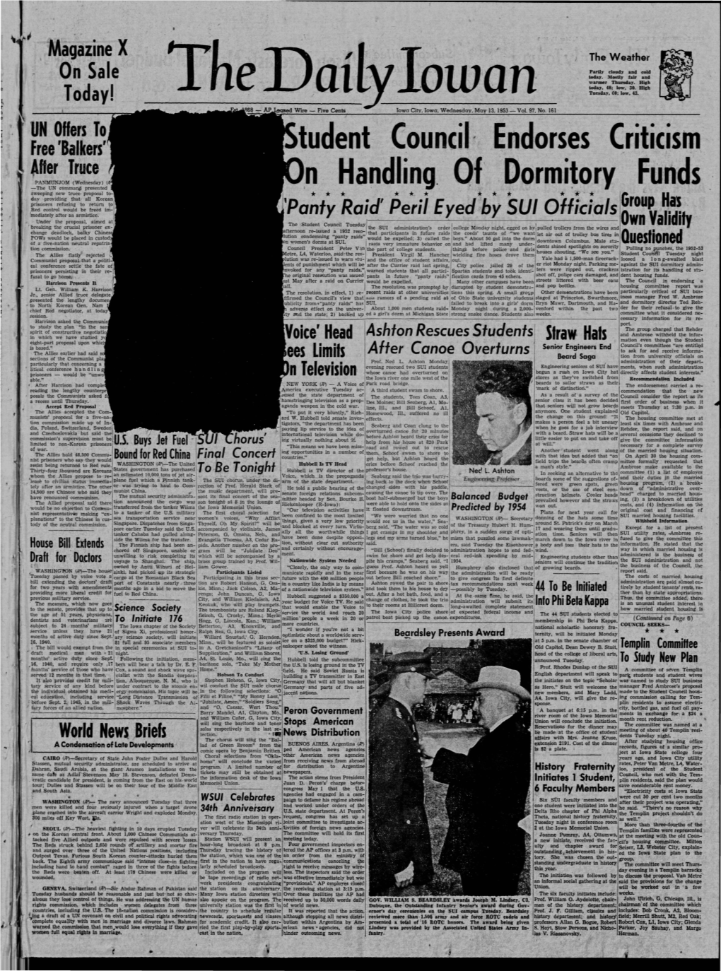 Daily Iowan (Iowa City, Iowa), 1953-05-13