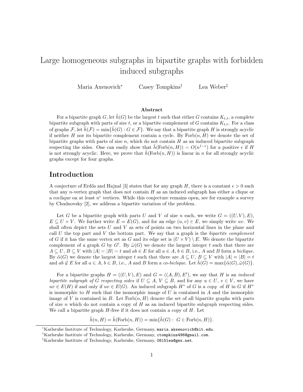 Large Homogeneous Subgraphs in Bipartite Graphs with Forbidden Induced Subgraphs