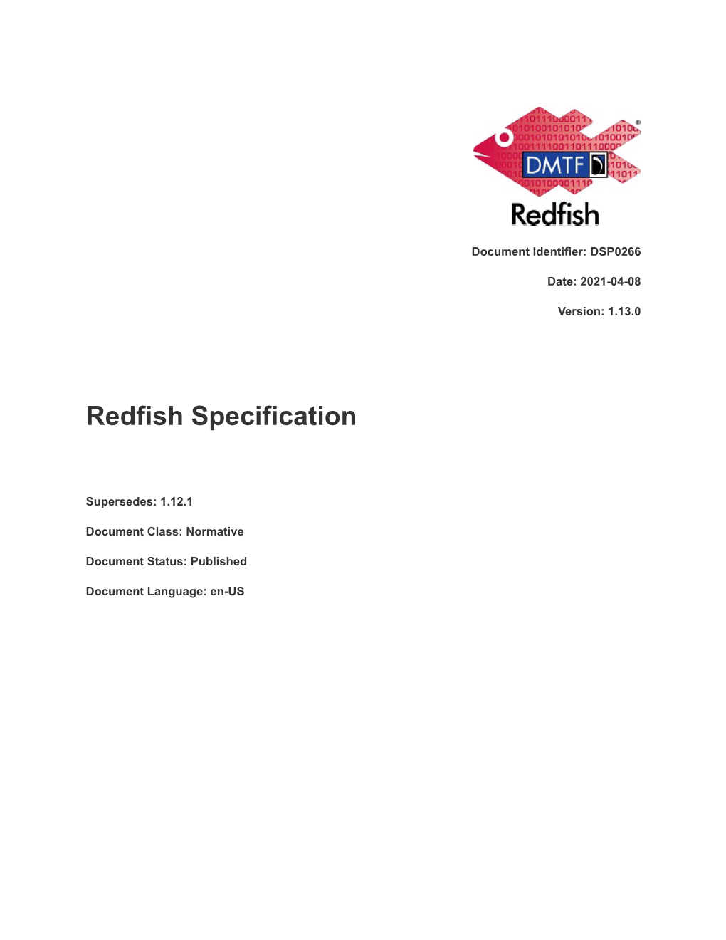 Redfish Specification