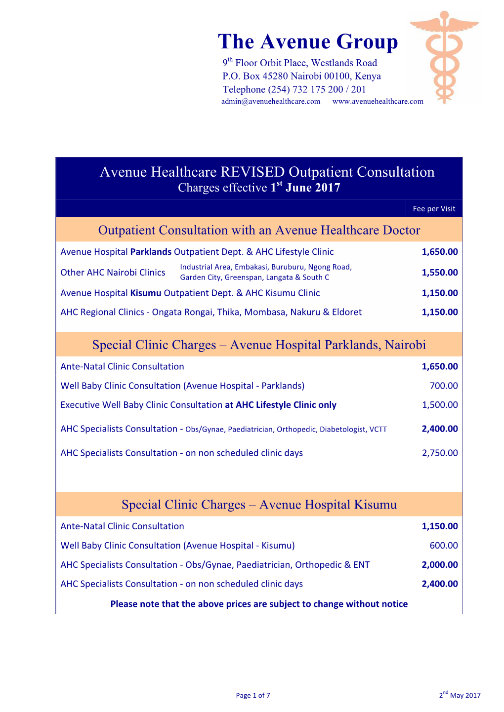 Hospital Rates