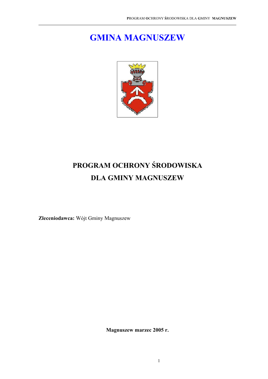 Gmina Magnuszew Program Ochrony Środowiska Dla Gminy Magnuszew