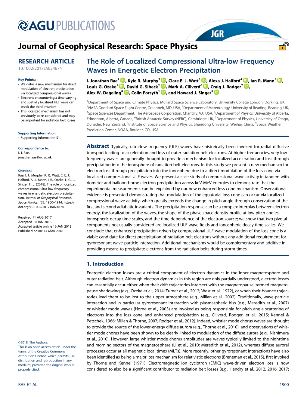 The Role of Localized Compressional Ultra-Low Frequency Waves In