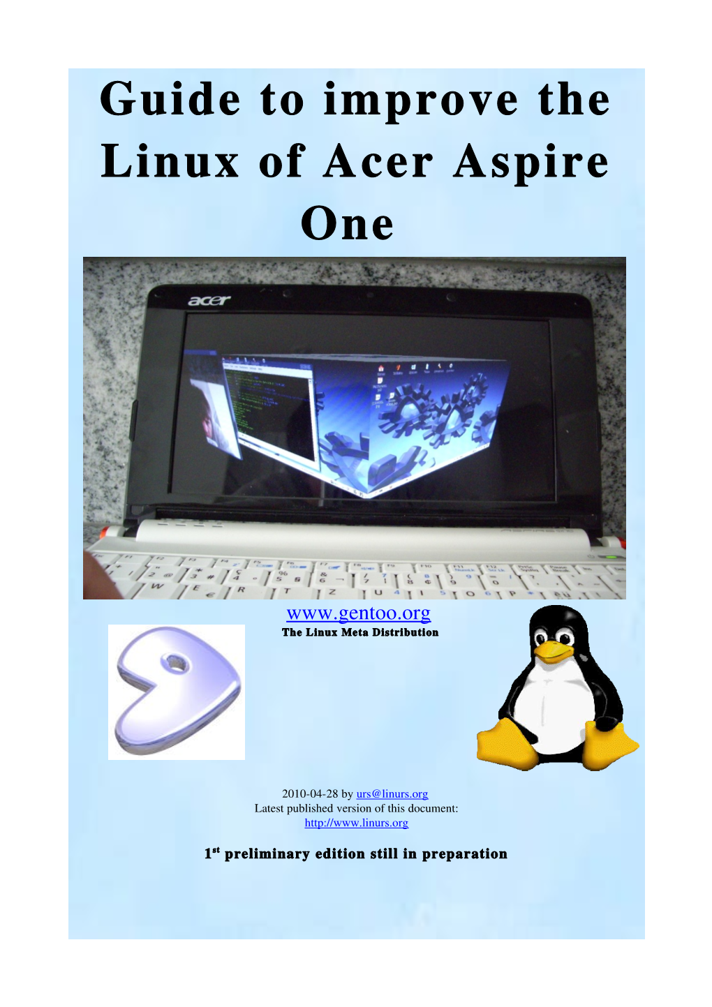 Guide to Improve the Linux of Acer Aspire One