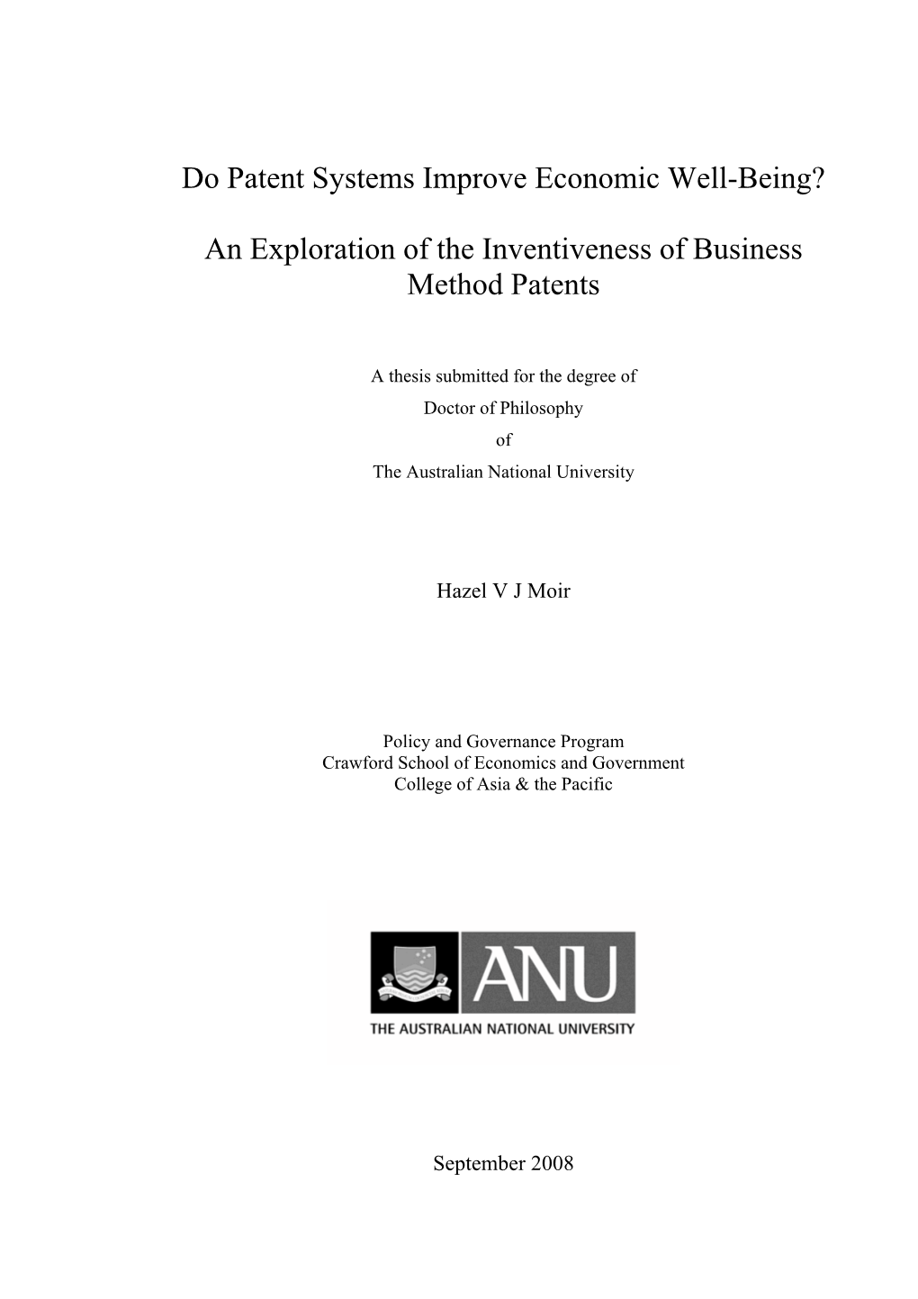 An Exploration of the Inventiveness of Business Method Patents