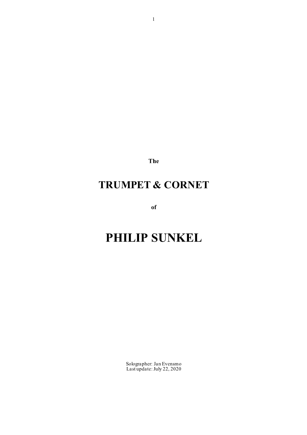 Download the TRUMPET of Phil Sunkel