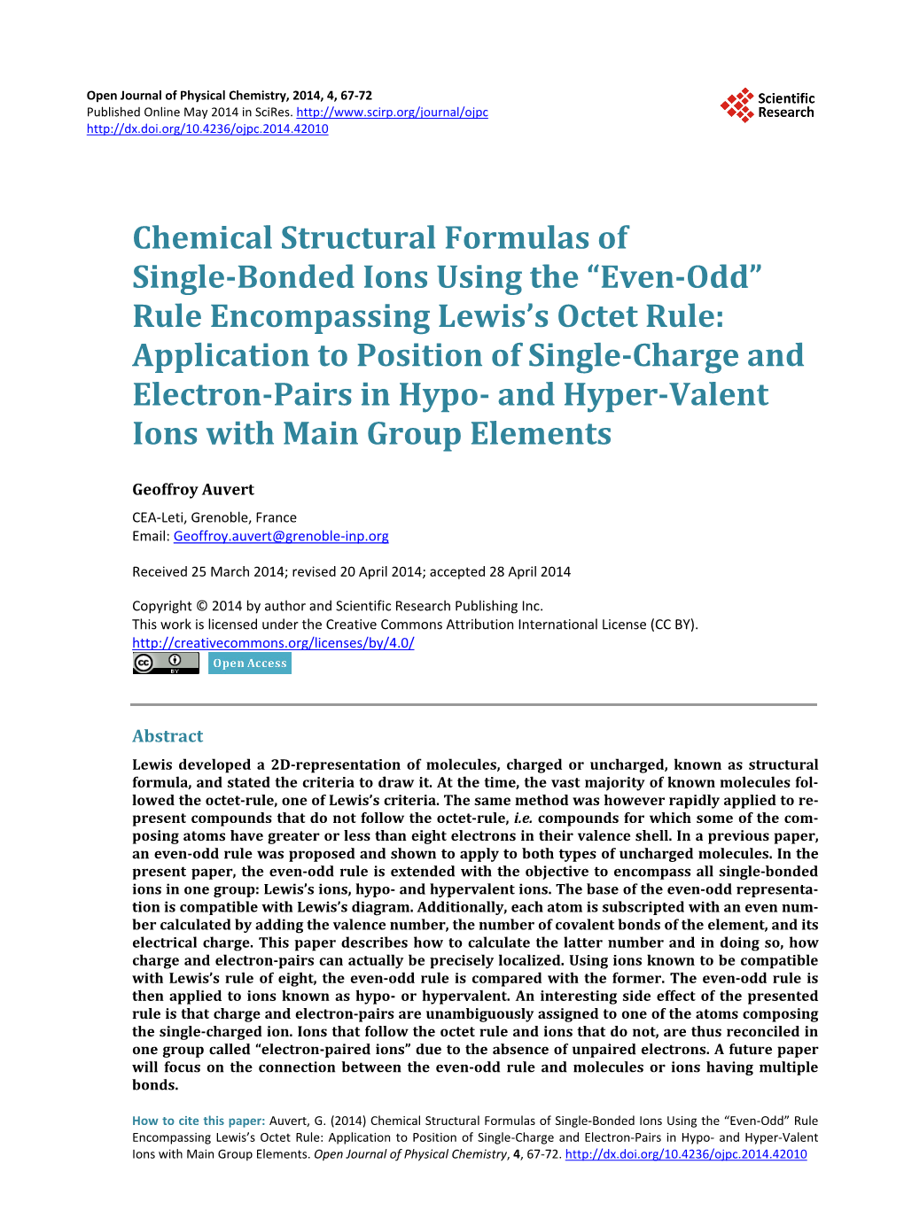 “Even-Odd” Rule Encompassing Lewis's Octet Rule