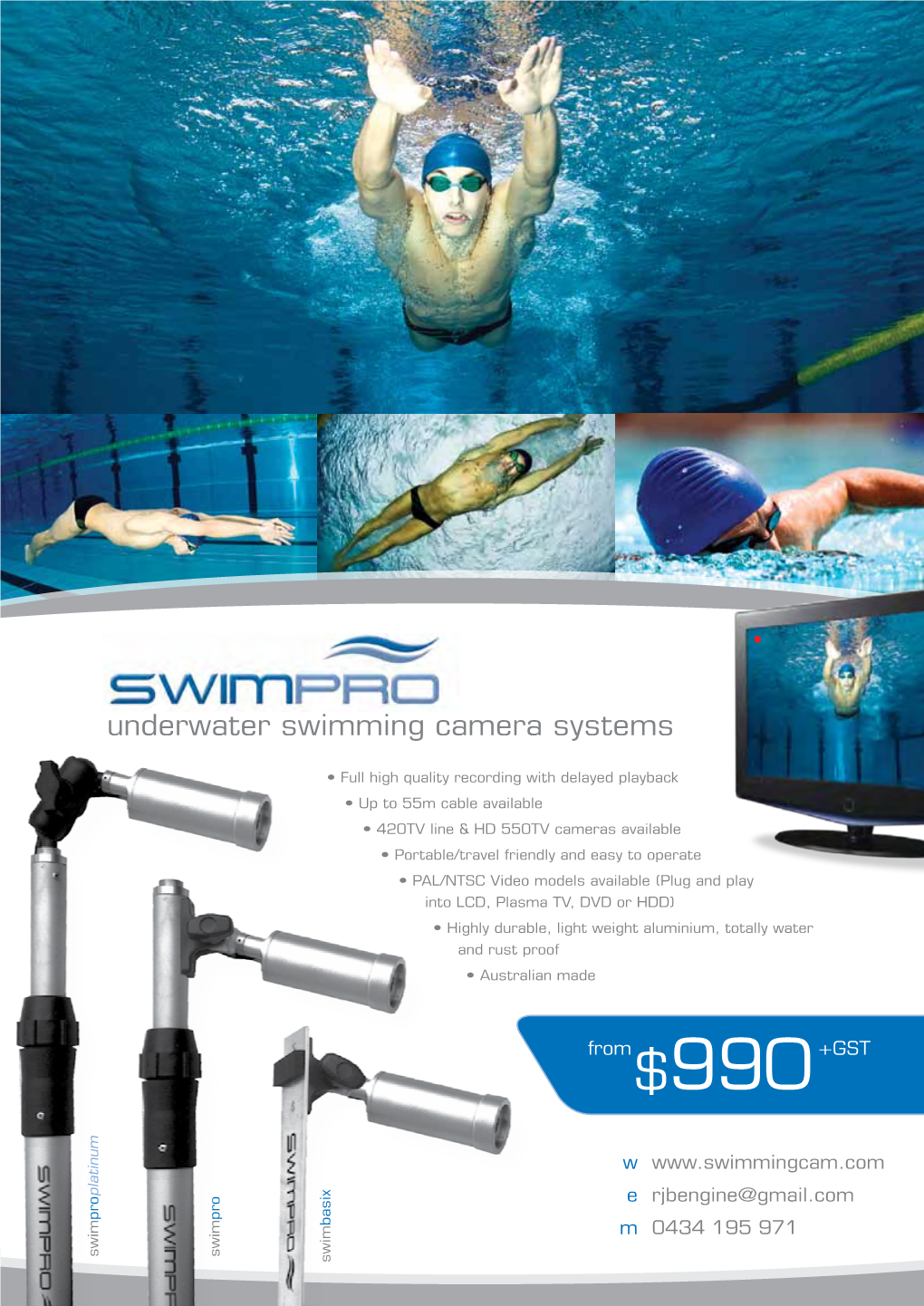 Underwater Swimming Camera Systems