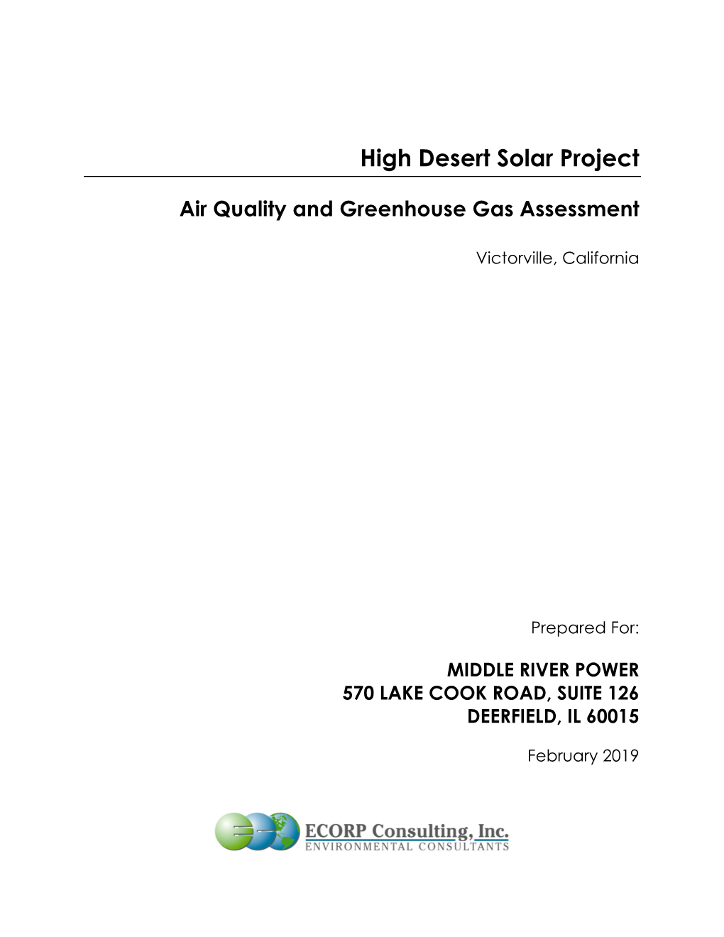 High Desert Solar Project