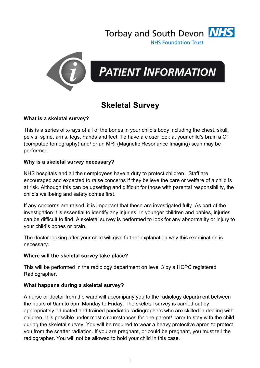 Skeletal Survey