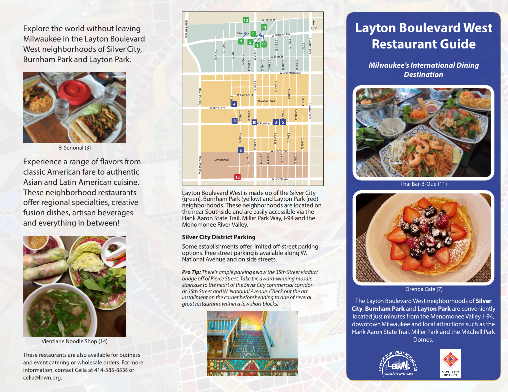 Layton Boulevard West Restaurant Guide