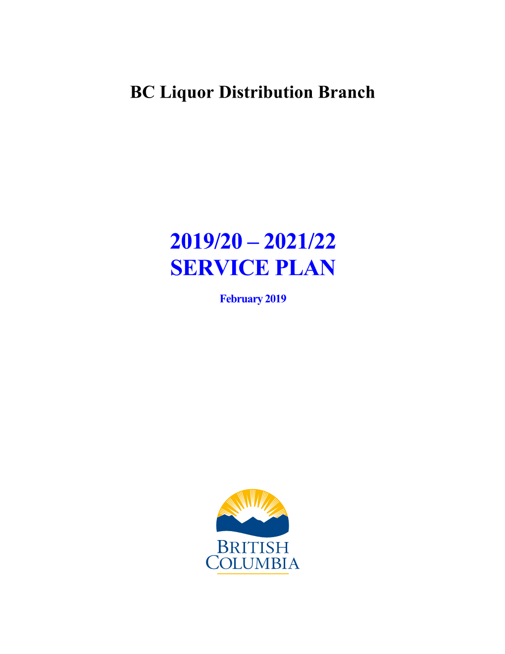 BC Liquor Distribution Branch 2019/20