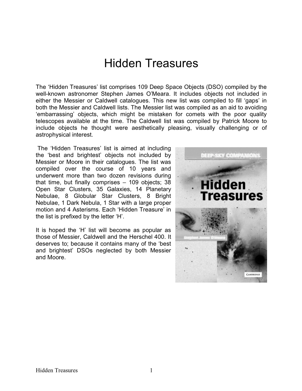 Hidden Treasures