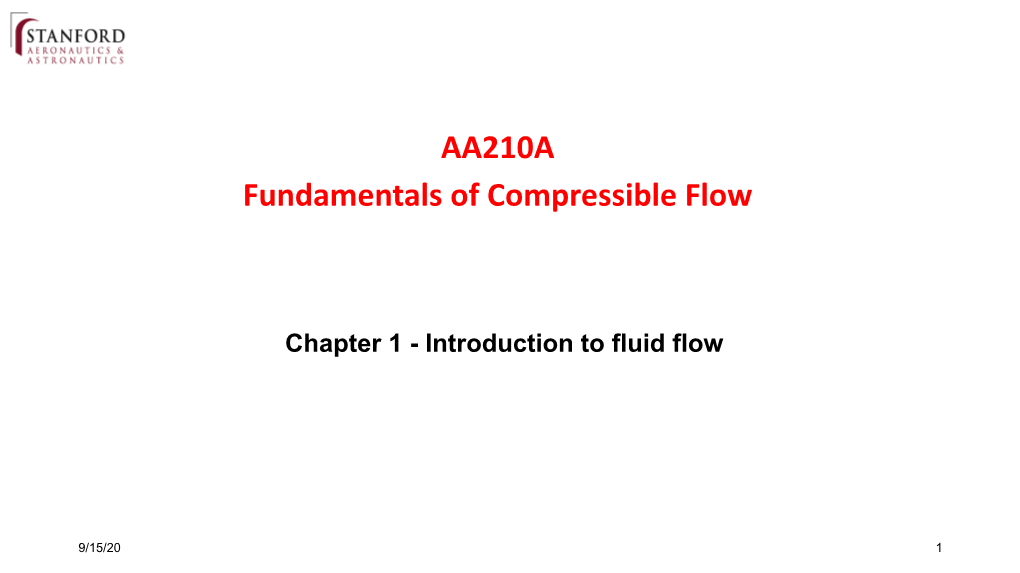 Incompressible Flow